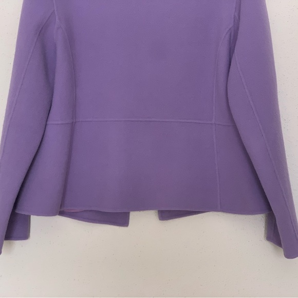 Eileen Fisher Virgin Boiled Wool Cashmere Blend Cardigan Size M - Picture 7 of 9